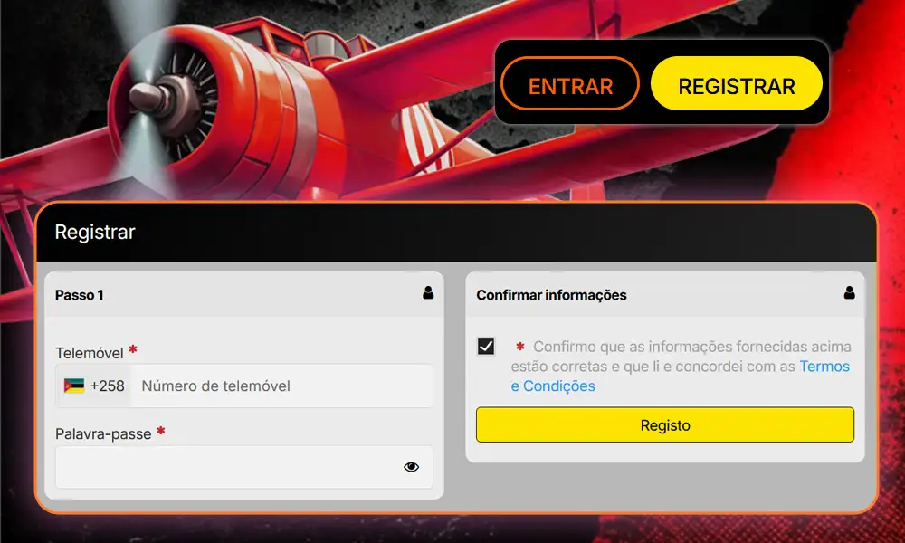 Registo Aviator Moçambique Online